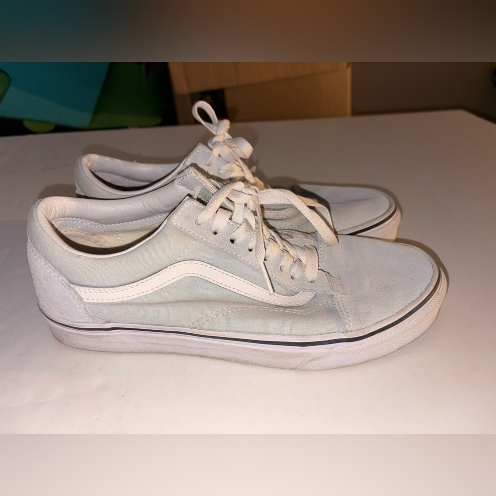 Vans baby blue size 8 men’s or 9.5 women’s